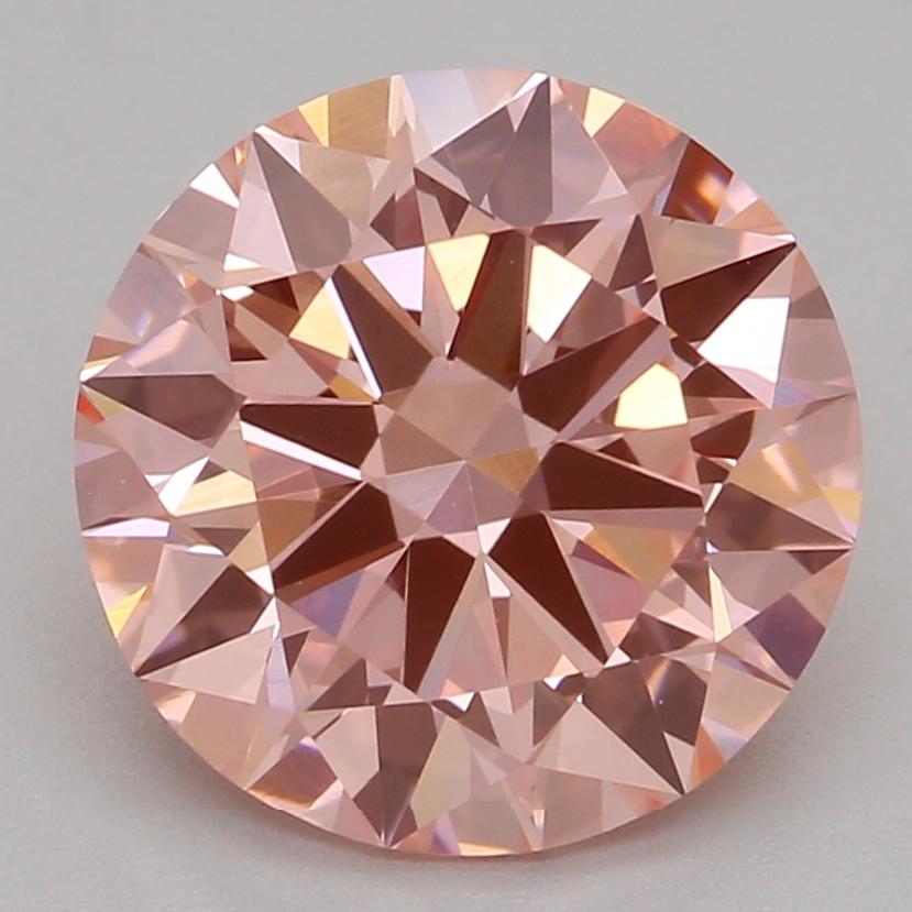 2.02 Ct. Fancy Vivid Pink Round Lab Grown Diamond