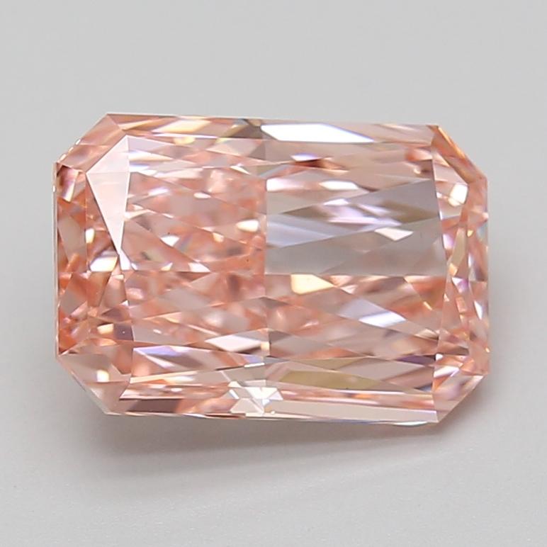 3.57 Ct. Fancy Vivid Pink Radiant Lab Grown Diamond