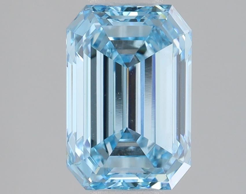 2.03 Ct. Fancy Vivid Blue Emerald Lab Grown Diamond