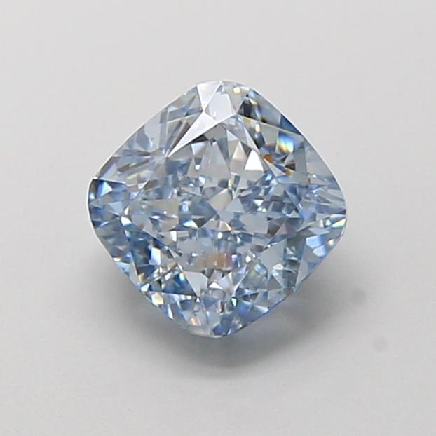 1.65 Ct. Fancy Vivid  Blue Cushion Lab Grown Diamond