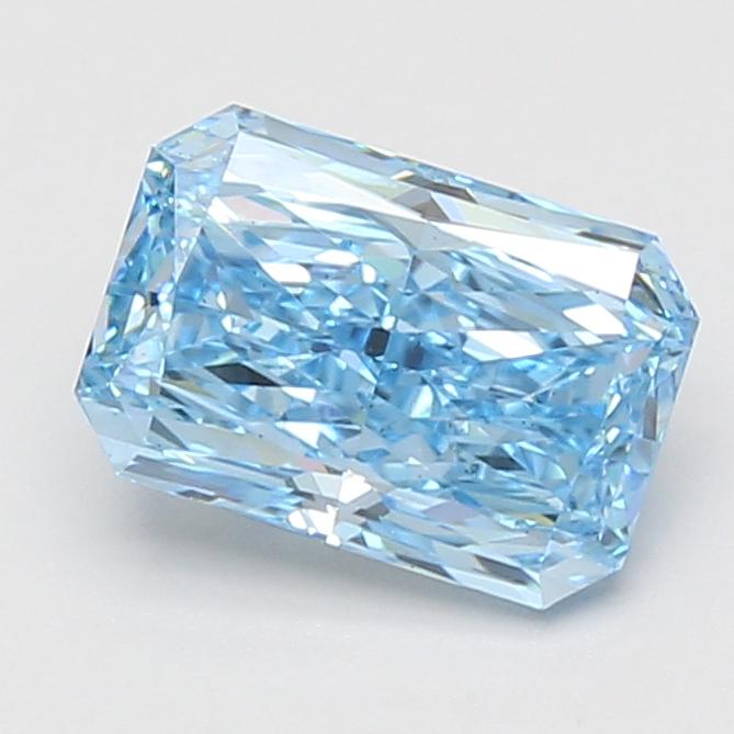 2.09 Ct. Fancy Vivid Blue Radiant Lab Grown Diamond