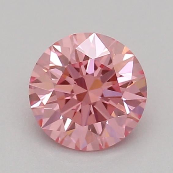 0.32 Ct. Fancy Vivid Pink Round Lab Grown Diamond
