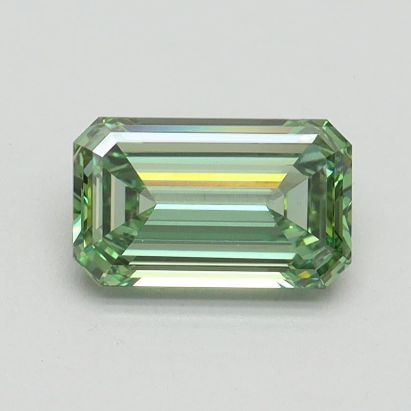 1.08 Ct. Fancy Vivid Pacific Green Emerald Lab Grown Diamond