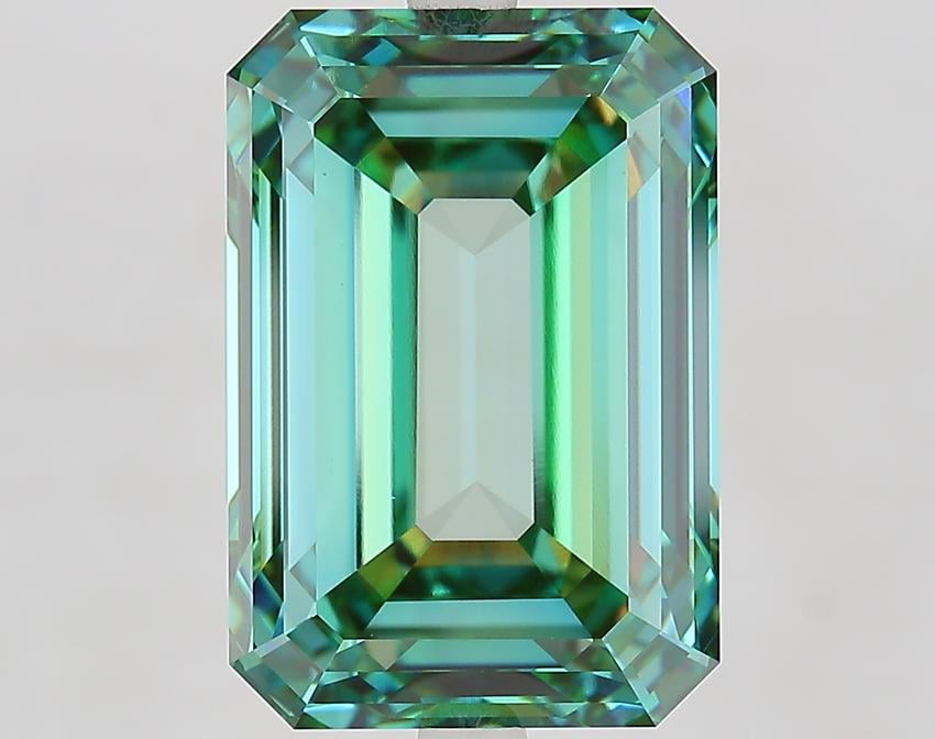 10.05 Ct. Fancy Vivid Green Emerald Lab Grown Diamond