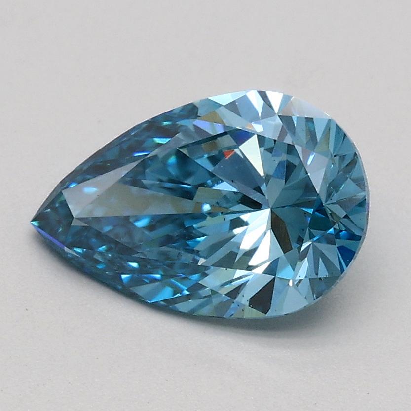 1.00 Ct. Fancy Vivid Blue Pear Lab Grown Diamond