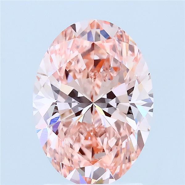 2.03 Ct. Fancy Vivid Pink Oval Lab Grown Diamond