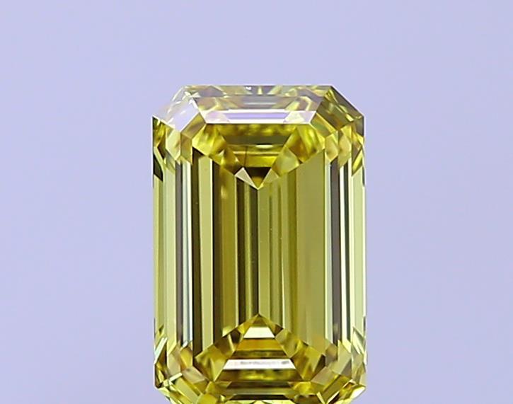 1.53 Ct. Fancy Vivid Yellow Emerald Lab Grown Diamond