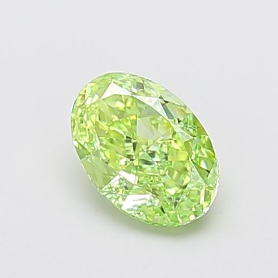 1.09 Ct. Fancy Vivid Green Oval Lab Grown Diamond
