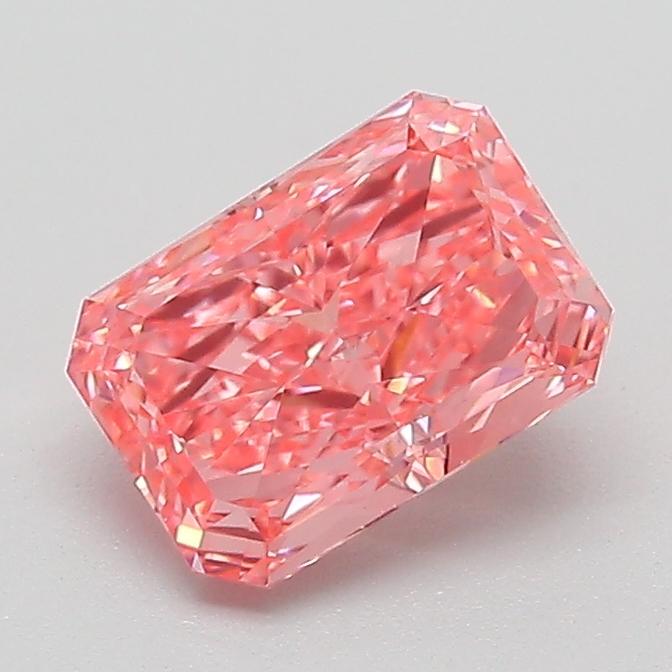1.08 Ct. Fancy Vivid Pink Radiant Lab Grown Diamond