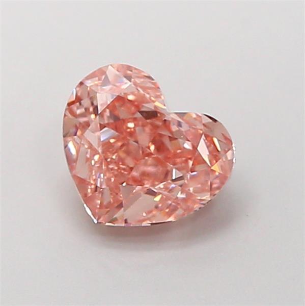1.29 Ct. Fancy Intense Pink Heart Lab Grown Diamond