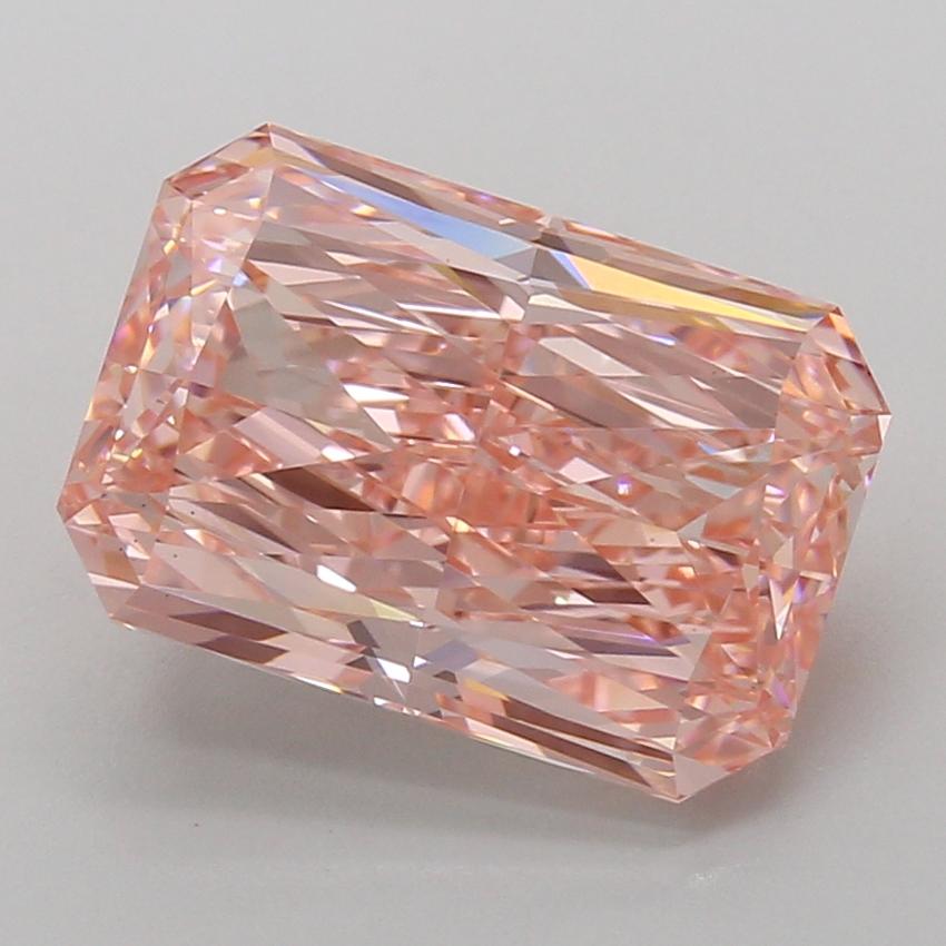 6.05 Ct. Fancy Vivid Pink Radiant Lab Grown Diamond
