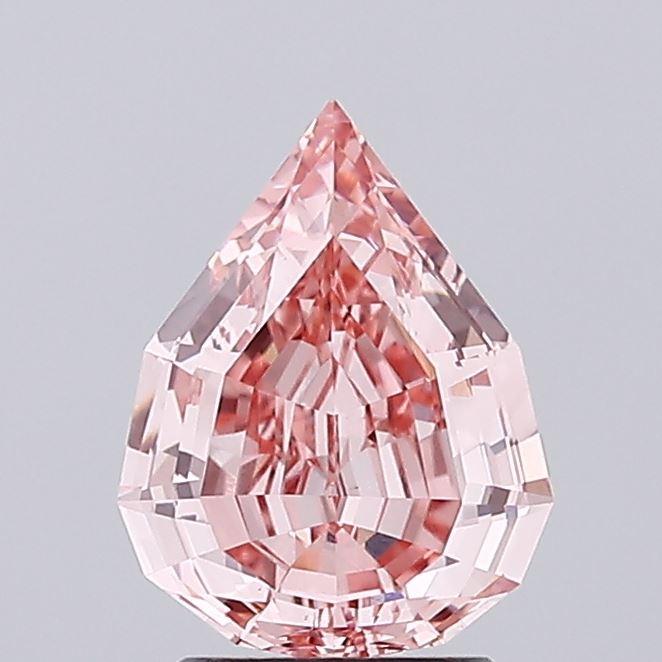 2.03 Ct. Fancy Vivid Pink Pear Lab Grown Diamond