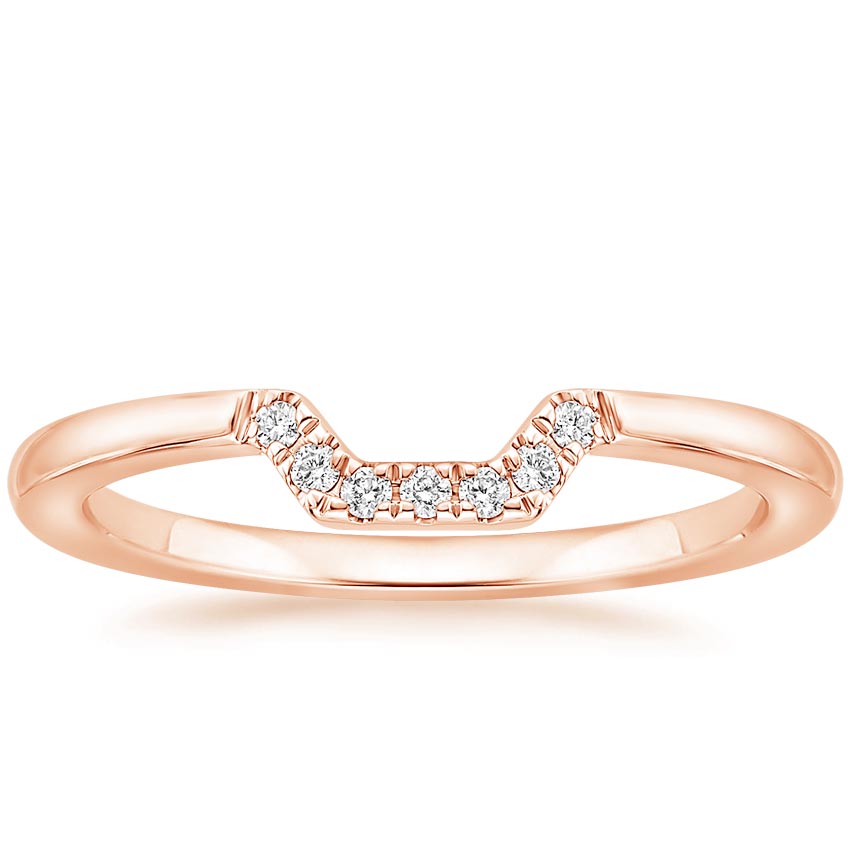 Rose Gold Mini Linear Diamond Nesting Ring