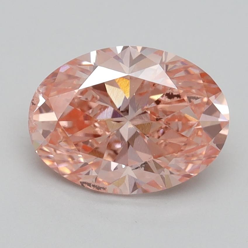 1.80 Ct. Fancy Vivid Pink Oval Lab Grown Diamond