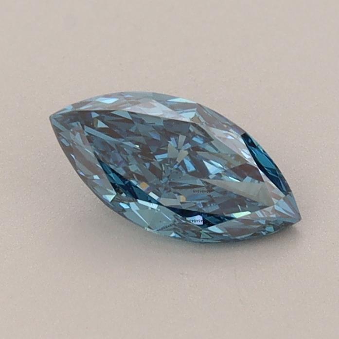 0.47 Ct. Fancy Vivid Blue Marquise Lab Grown Diamond