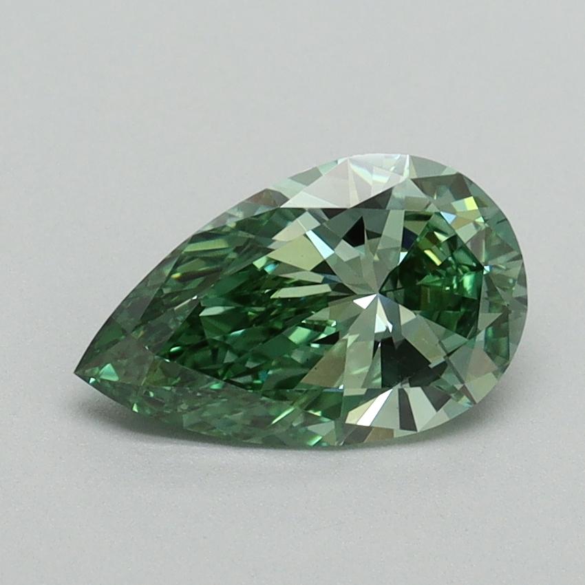 1.00 Ct. Fancy Vivid Green Pear Lab Grown Diamond