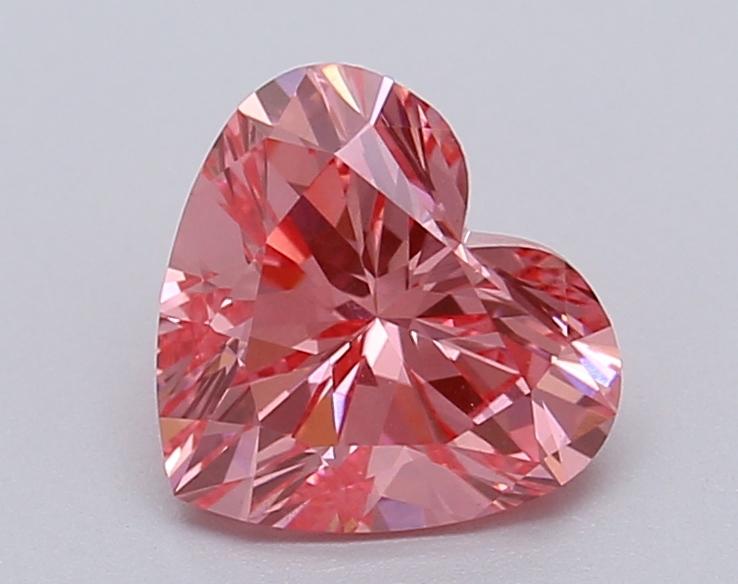 1.03 Ct. Fancy Vivid Pink Heart Lab Grown Diamond