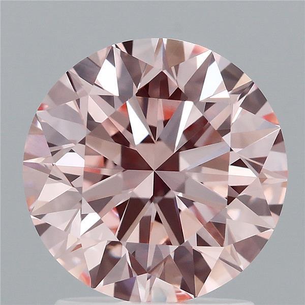 1.93 Ct. Fancy Intense Pink Round Lab Grown Diamond