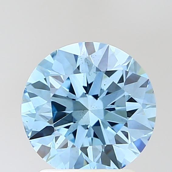 1.86 Ct. Fancy Vivid Blue Round Lab Grown Diamond