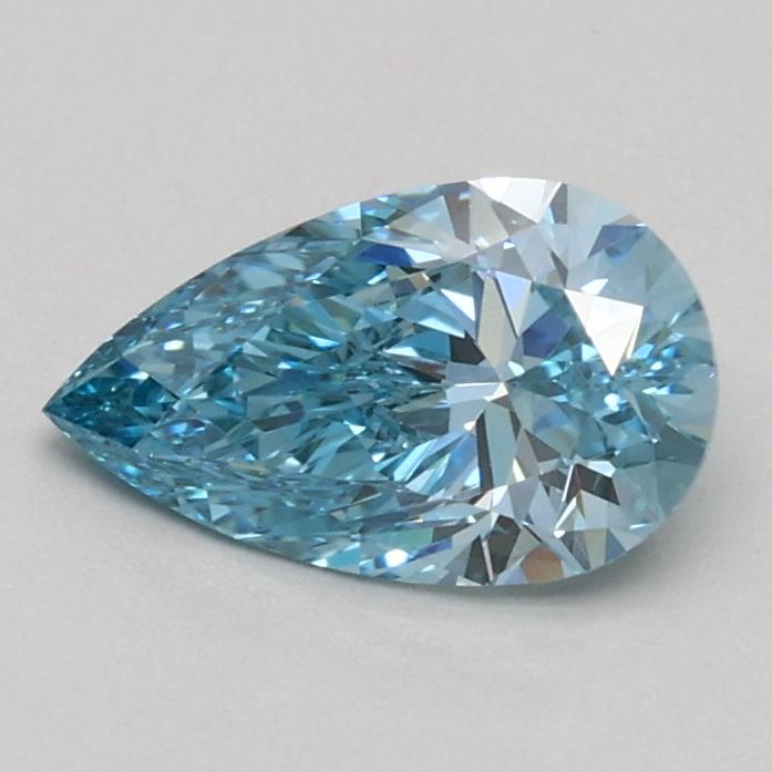 0.57 Ct. Fancy Vivid Blue Pear Lab Grown Diamond