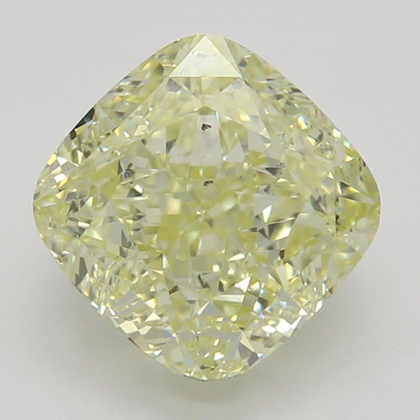 1.91 Ct. Fancy Light Yellow Cushion Diamond
