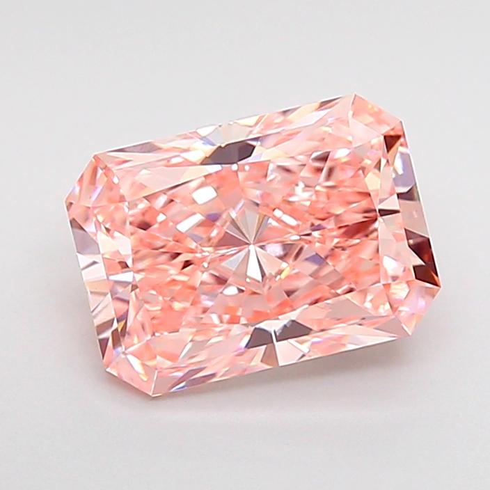 1.75 Ct. Fancy Vivid  Pink Radiant Lab Grown Diamond
