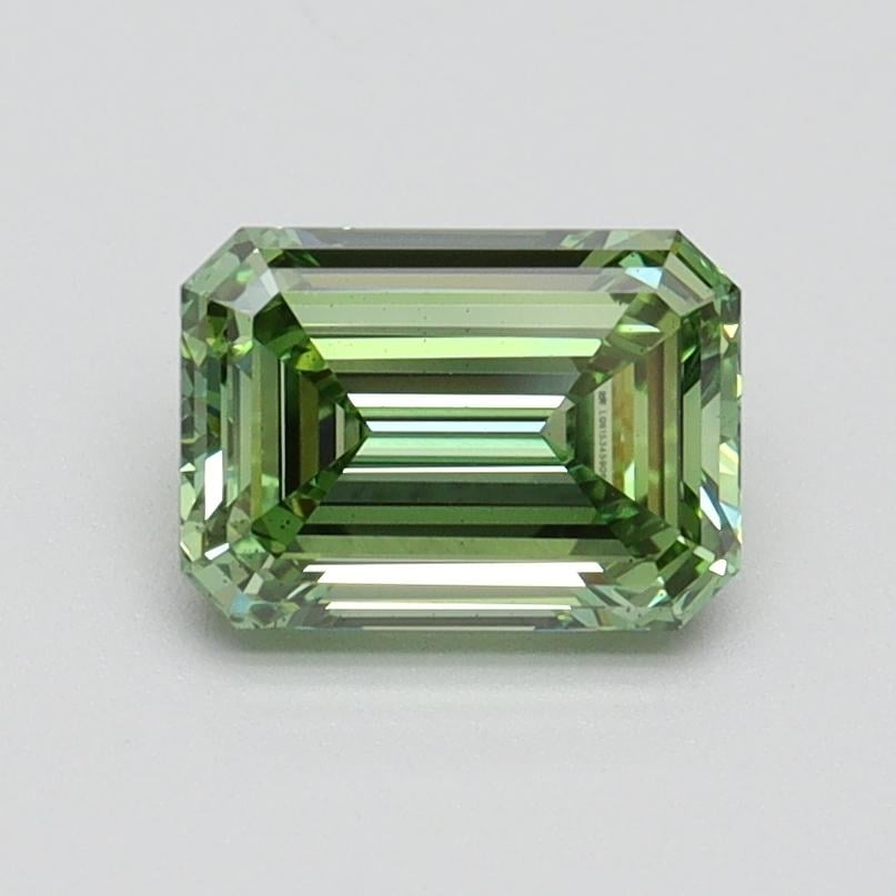 1.01 Ct. Fancy Vivid Pacific Green Emerald Lab Grown Diamond