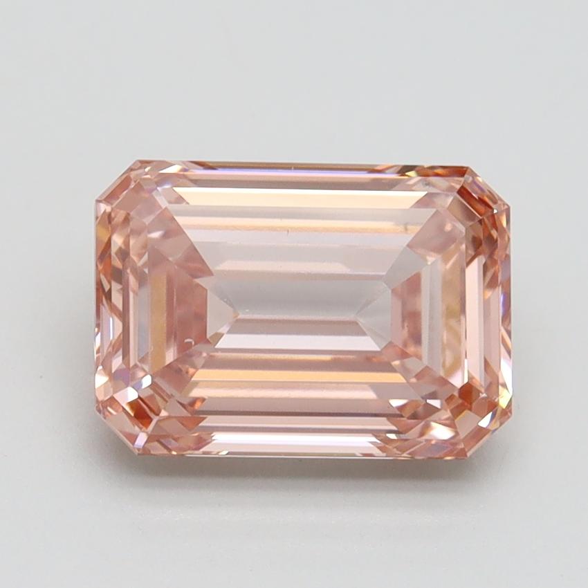 2.54 Ct. Fancy Intense Brownish Pink Emerald Lab Grown Diamond