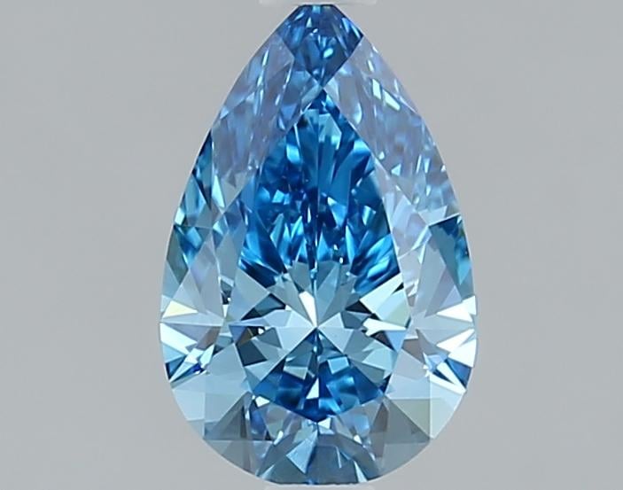 1.05 Ct. Fancy Vivid Blue Pear Lab Grown Diamond