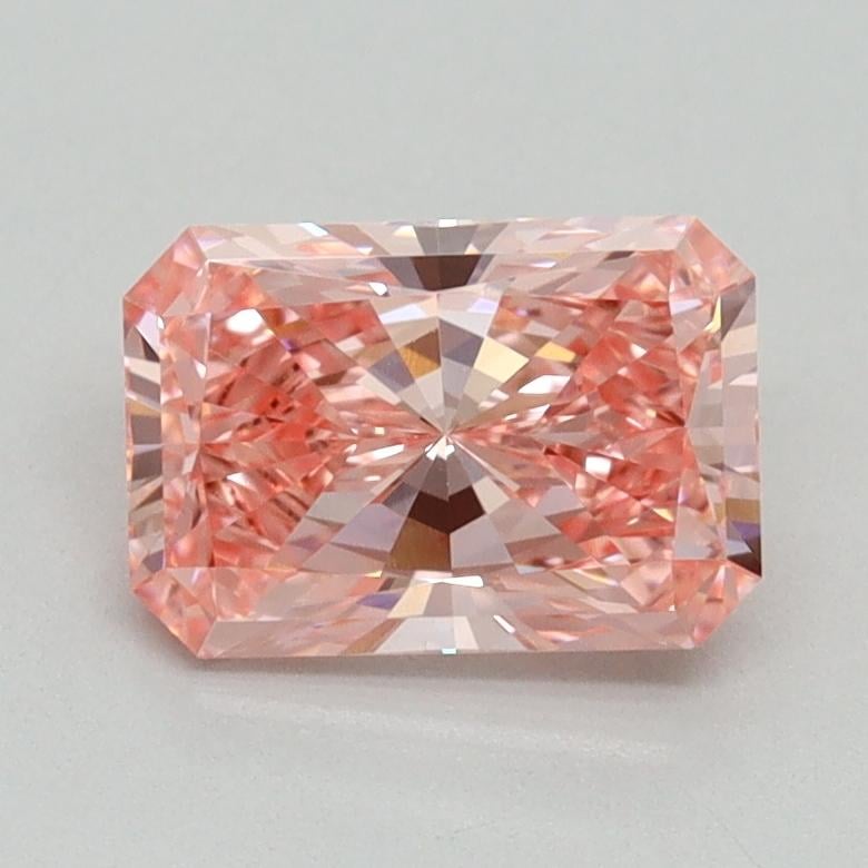 1.26 Ct. Fancy Vivid Pink Radiant Lab Grown Diamond