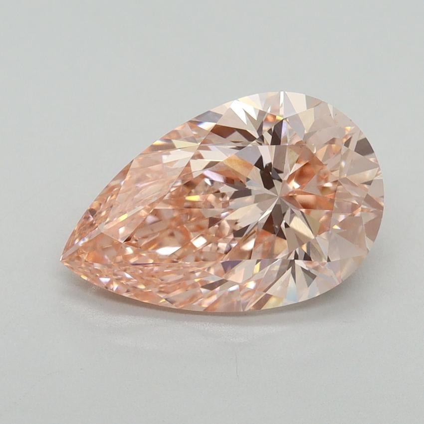 3.01 Ct. Fancy Vivid Pink Pear Lab Grown Diamond