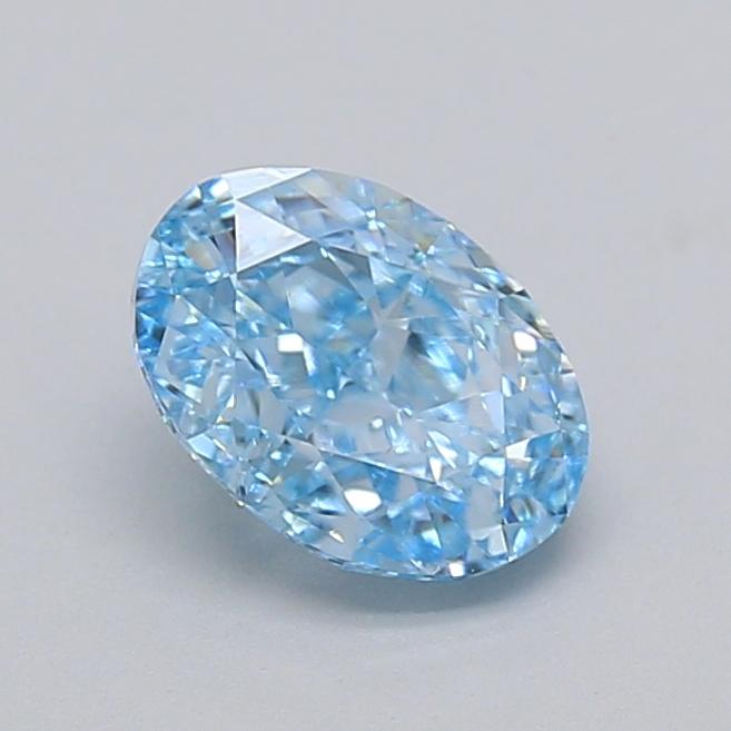 1.06 Ct. Fancy Vivid  Blue Oval Lab Grown Diamond