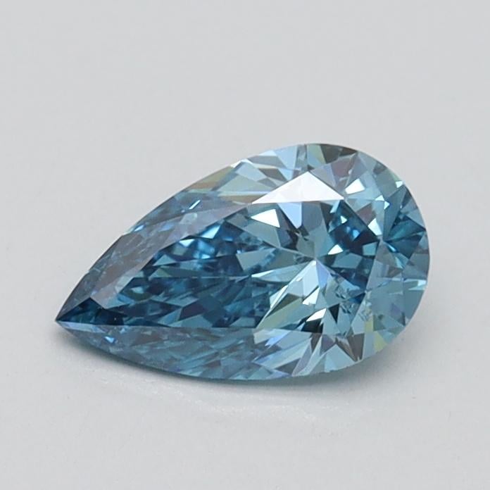 0.50 Ct. Fancuy Vivid Blue Pear Lab Grown Diamond