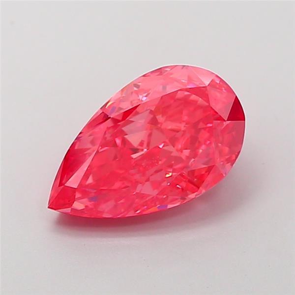 2.01 Ct. Fancy Vivid  Pink Pear Lab Grown Diamond