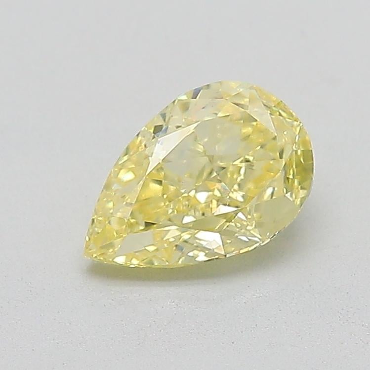 1.05 Ct. Fancy Intense  Yellow Pear Lab Grown Diamond