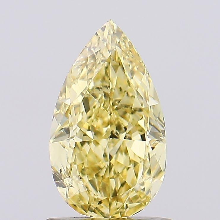 1.02 Ct. Fancy Intense  Yellow Pear Lab Grown Diamond