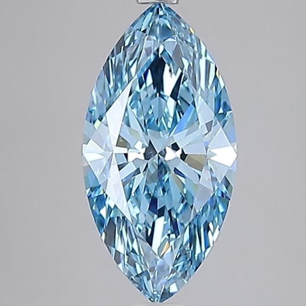 3.04 Ct. Fancy Vivid Blue Marquise Lab Grown Diamond