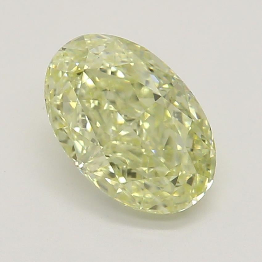 0.55 Ct. Fancy Light Yellow Oval Diamond