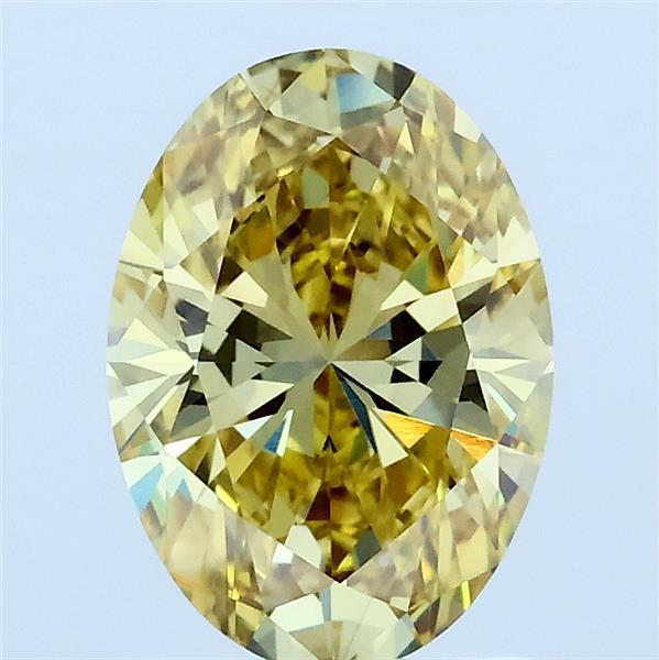 1.51 Ct. Fancy Intense Yellow Oval Lab Grown Diamond