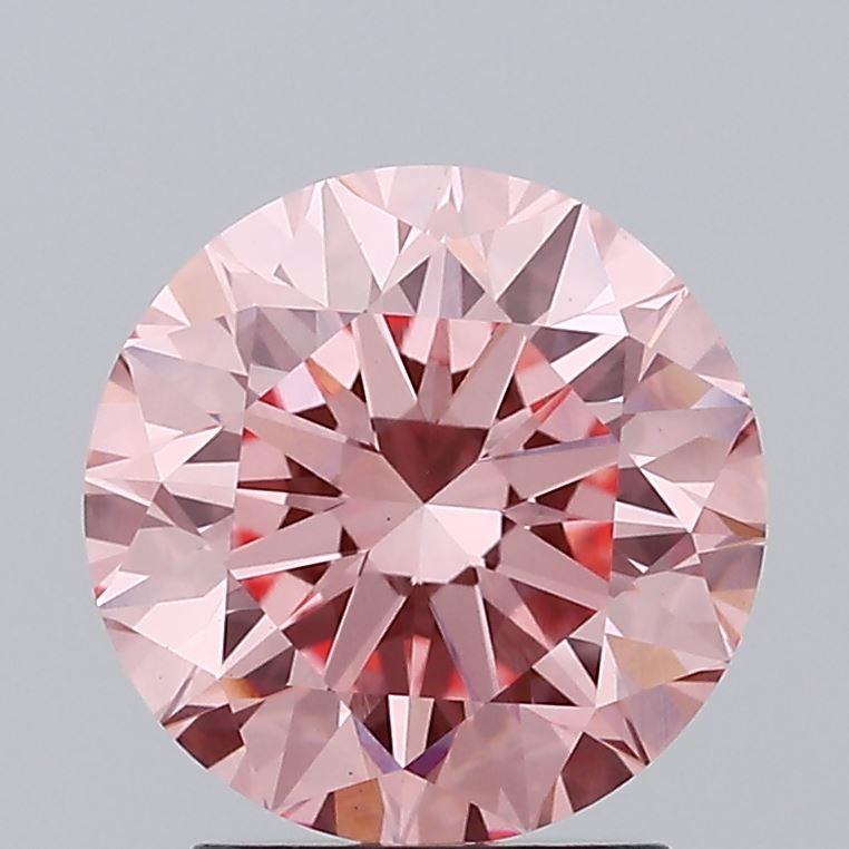 2.24 Ct. Fancy Intense Pink Round Lab Grown Diamond