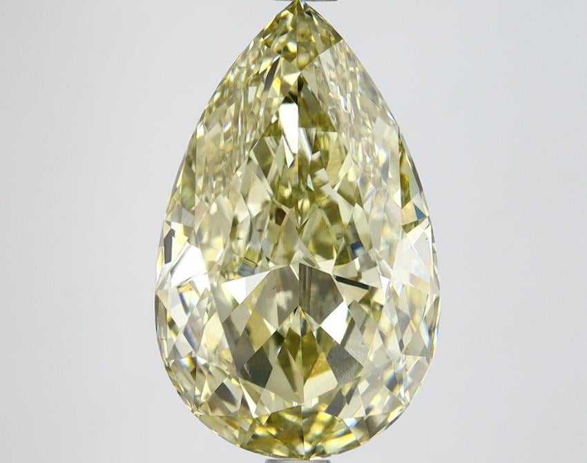 4.52 Ct. Fancy Greyish Yellow Pear Lab Grown Diamond