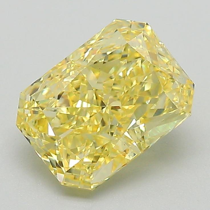 2.05 Ct. Fancy Vivid Yellow Radiant Lab Grown Diamond