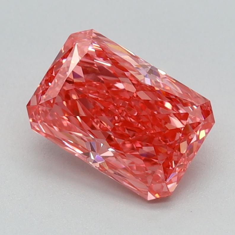 1.18 Ct. Fancy Vivid Pink Radiant Lab Grown Diamond