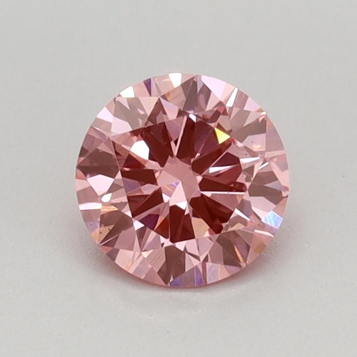 0.44 Ct. Fancy Vivid Pink Round Lab Grown Diamond