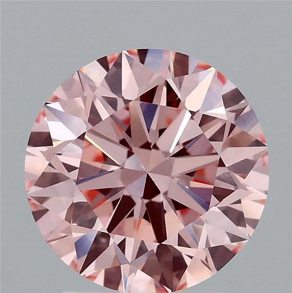 2.41 Ct. Fancy Intense Pink Round Lab Grown Diamond