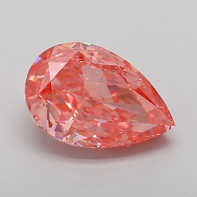 2.09 Ct. Fancy Vivid  Pink Pear Lab Grown Diamond