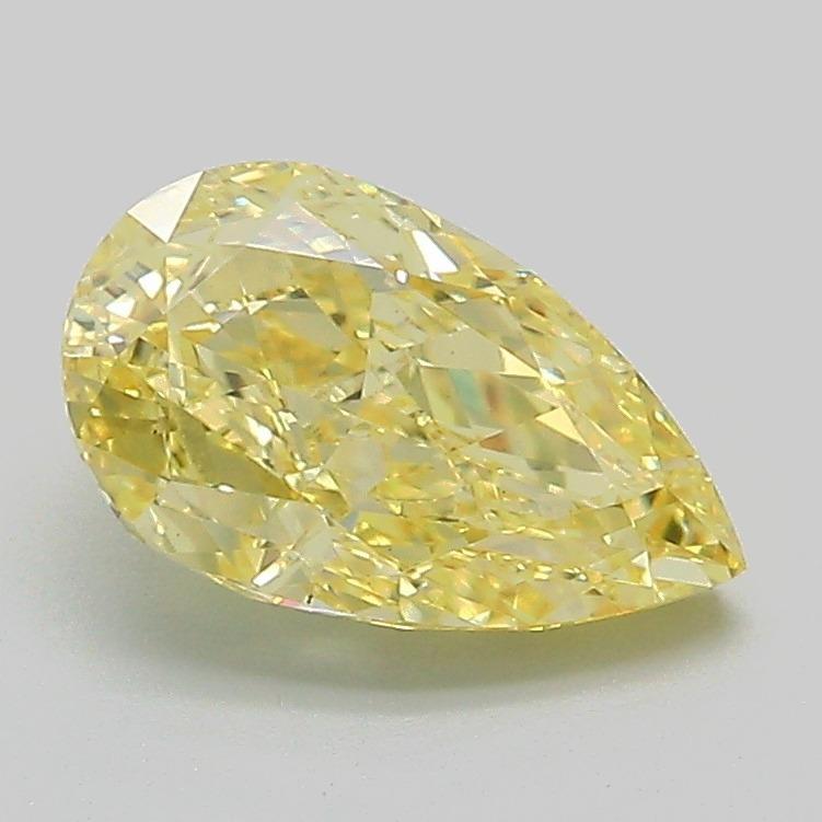 1.46 Ct. Fancy Intense Yellow Pear Lab Grown Diamond