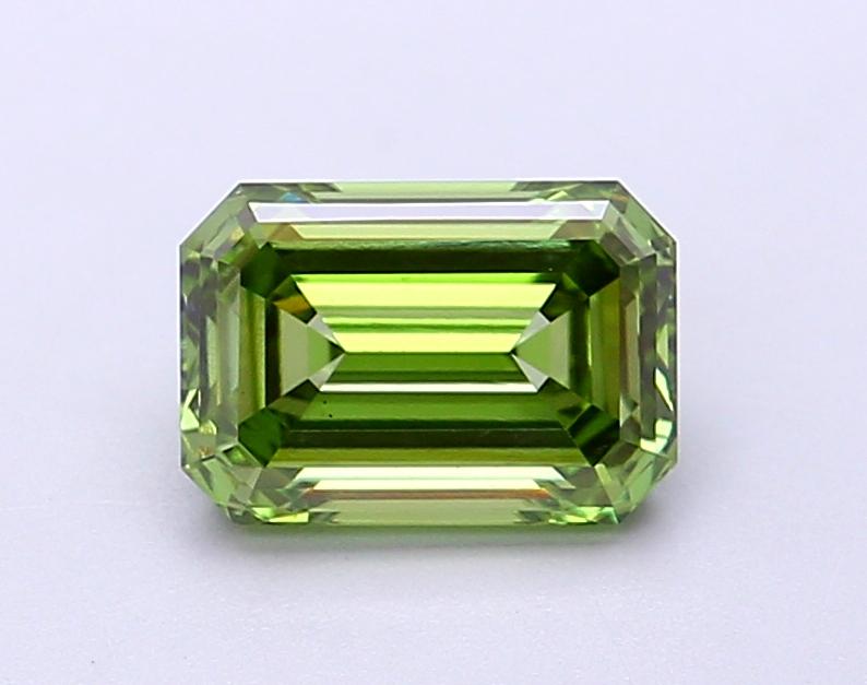 1.47 Ct. Fancy Vivid  Green Emerald Lab Grown Diamond