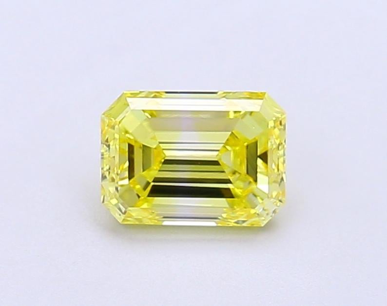 1.06 Ct. Fancy Intense  Yellow Emerald Lab Grown Diamond