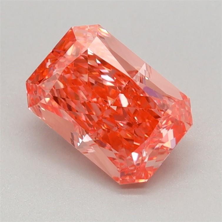 1.04 Ct. Fancy Vivid Pink Radiant Lab Grown Diamond